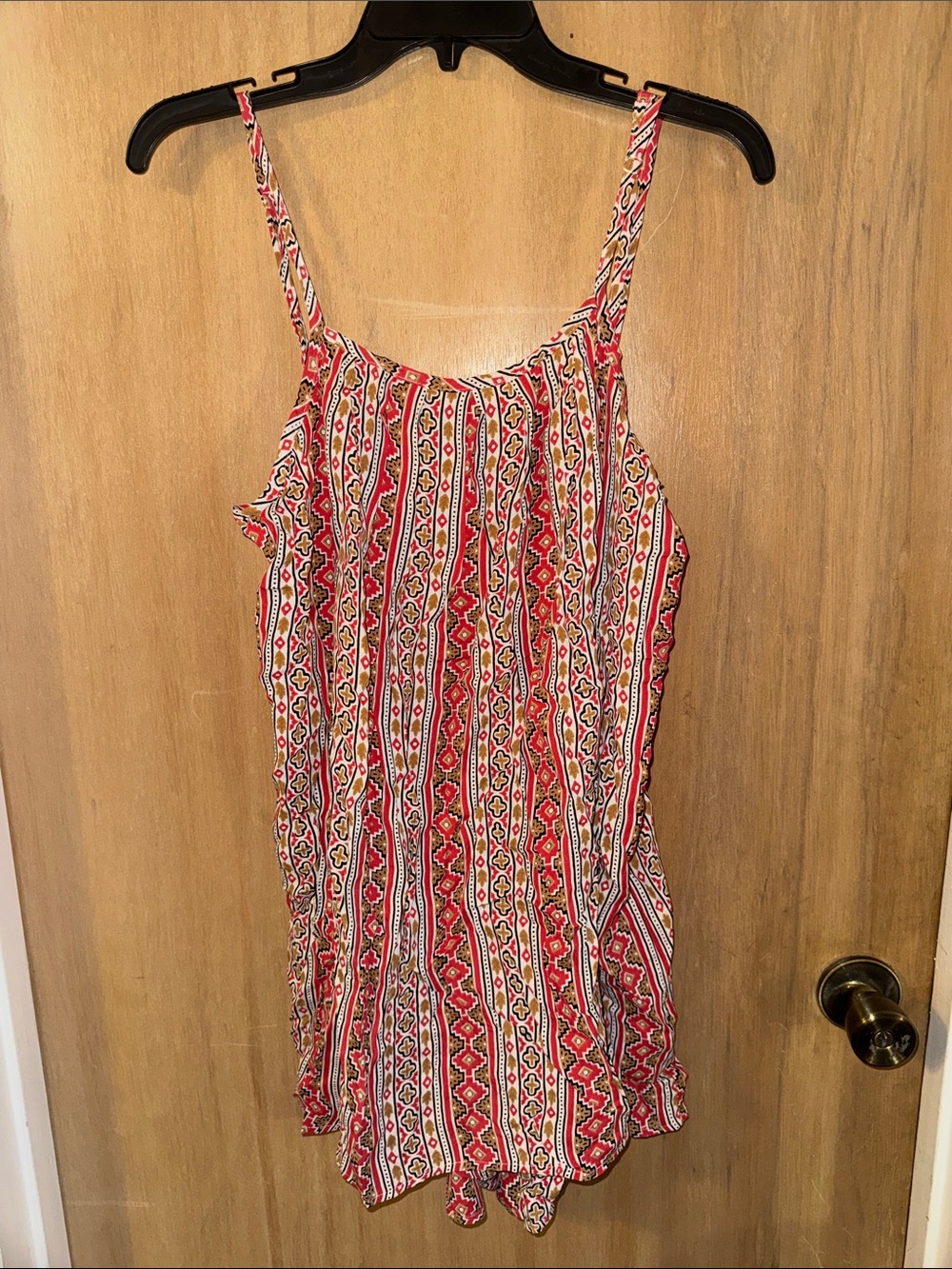 Flynn Skye % 100 Rayon Lightweight Tank Mini Dress Boho USA Size Large